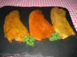 Putensteaks Asia Paprika Kraeuterbutter